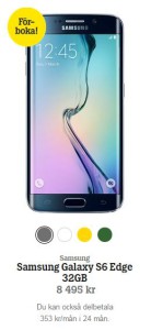 Samsung Galaxy S6 Edge Tele2