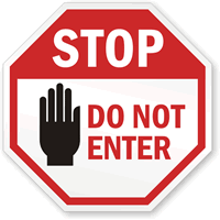 Do-Not-Enter-Sign-K-4692